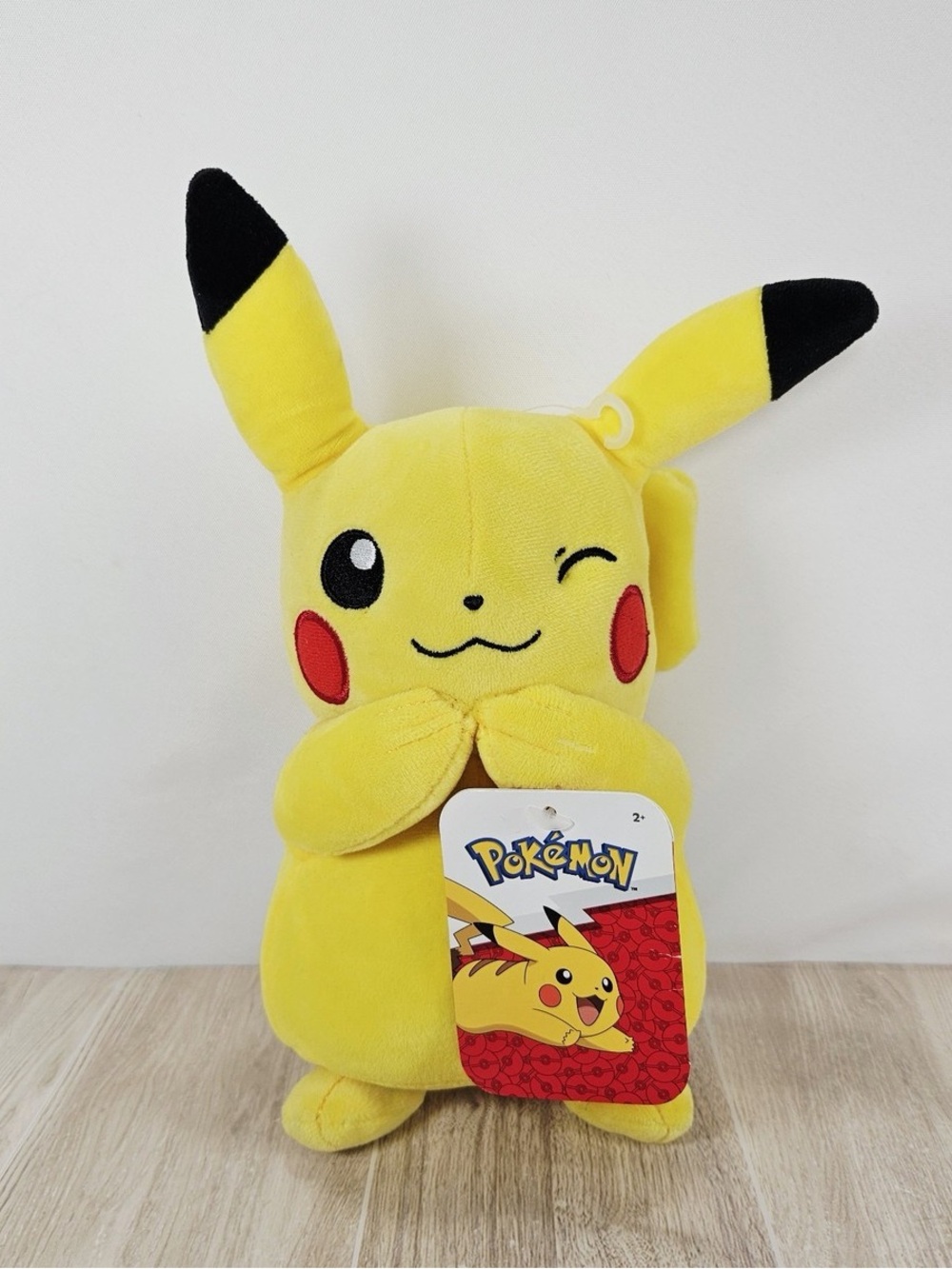 Pokémon Pikachu Plush Official Licensed Merchandise Standing Winking Jazwares